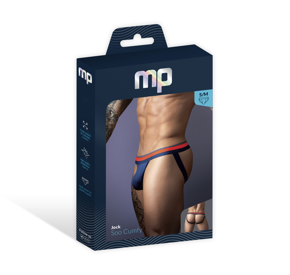 Small/Medium Navy Male Power Soo Cumfy Jock